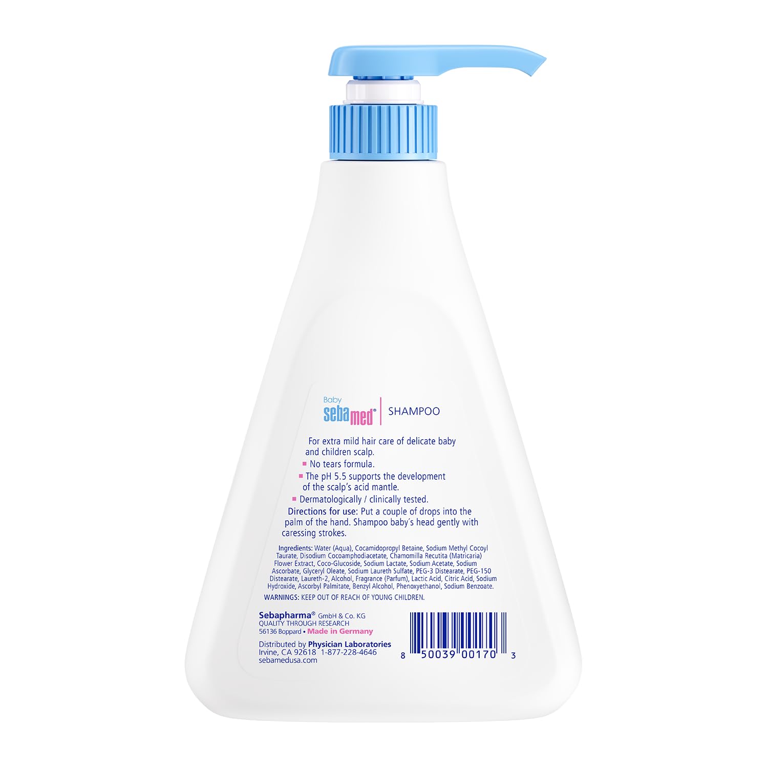Sebamed Baby Shampoo Extra Mild Cleanser 500ml - Image 2